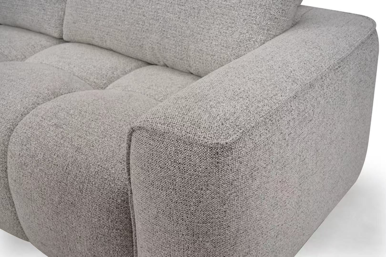 Modern 3+2 Seater Sectional Sofa Set for Living Room Gray