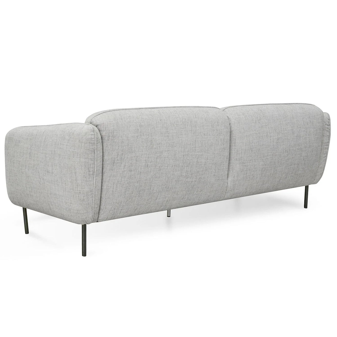 Joanna 3 Seater Fabric Sofa - Light Spec Grey