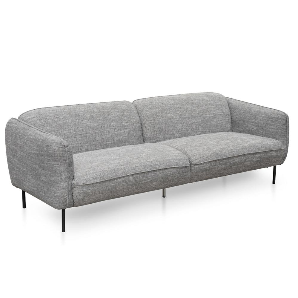 Joanna 3 Seater Fabric Sofa - Dark Spec Grey