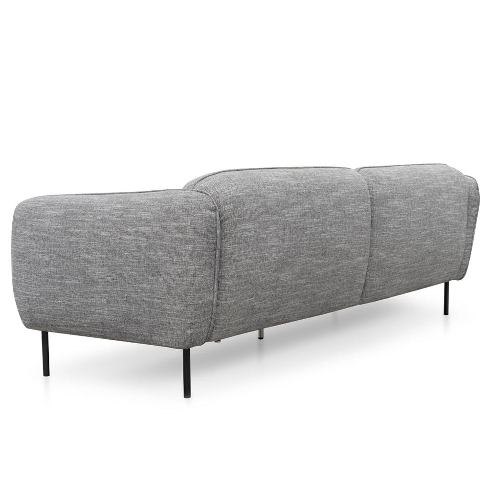 Joanna 3 Seater Fabric Sofa - Dark Spec Grey