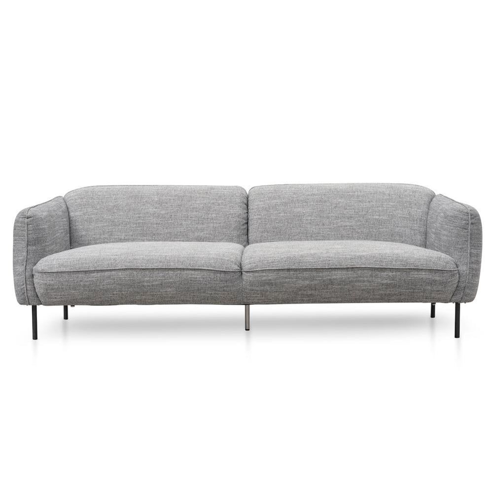 Joanna 3 Seater Fabric Sofa - Dark Spec Grey