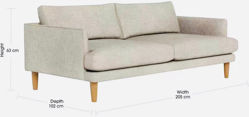 Cotton linen sofa